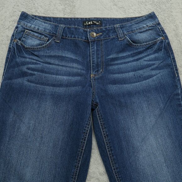 LEI Jeans Women's Fits 34x32.5 (No Tag) Mid-Rise Sophia Hipster Flare Stretch - Picture 12 of 16